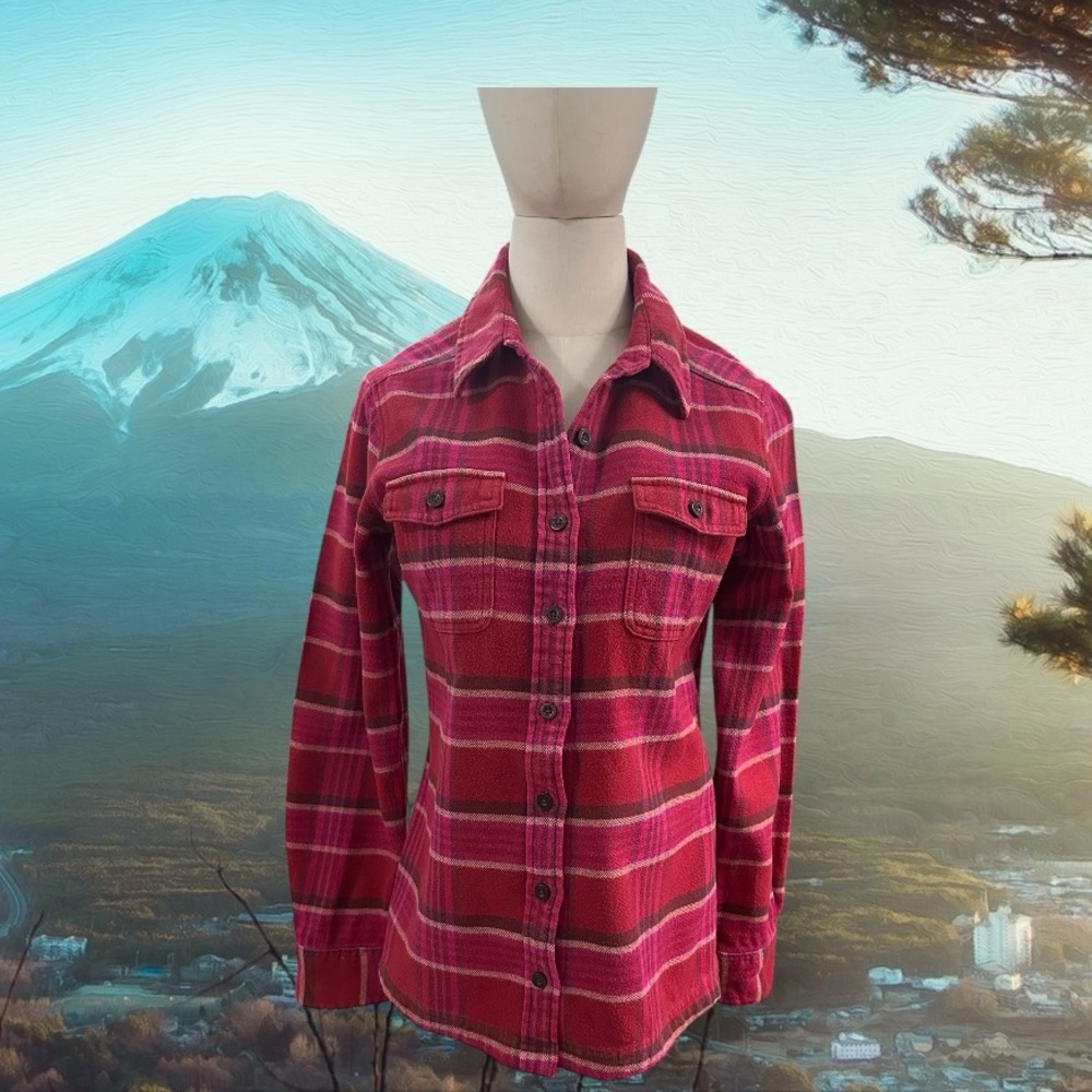 Patagonia Womens Flannel Button Down Shirt. Organic Cotton. Size : 6
